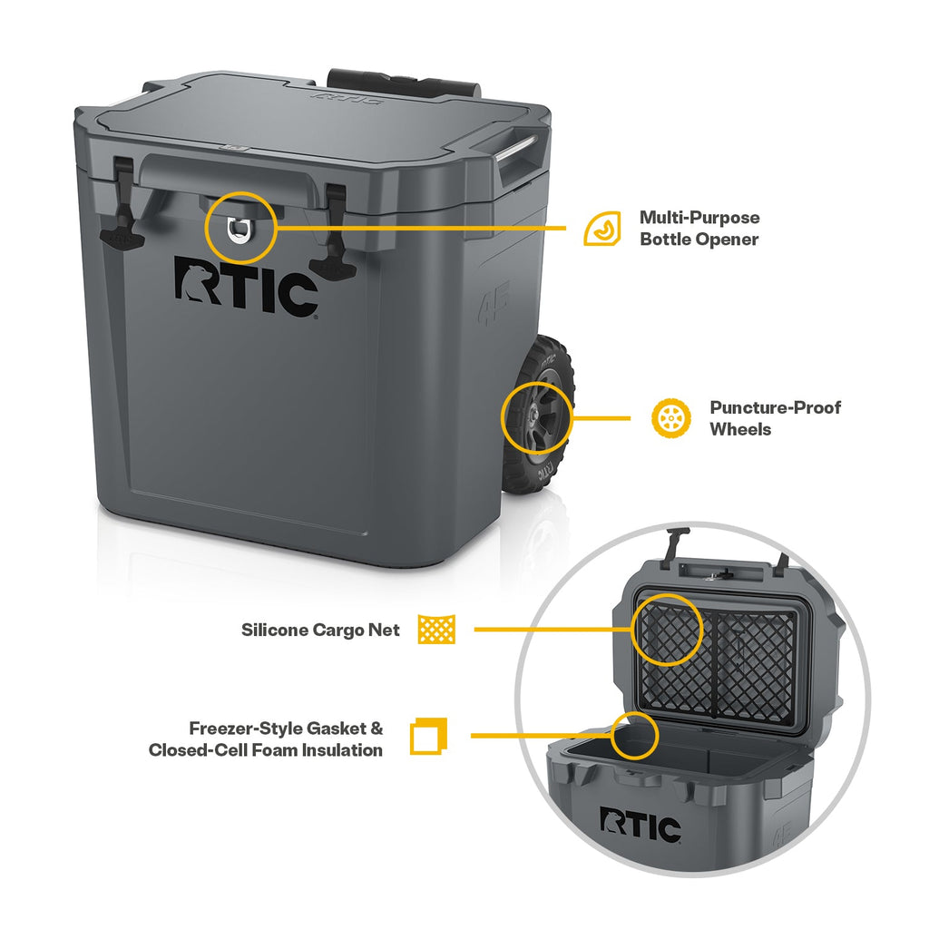 45 QT Ultra-Tough Wheeled Cooler (N5SU)