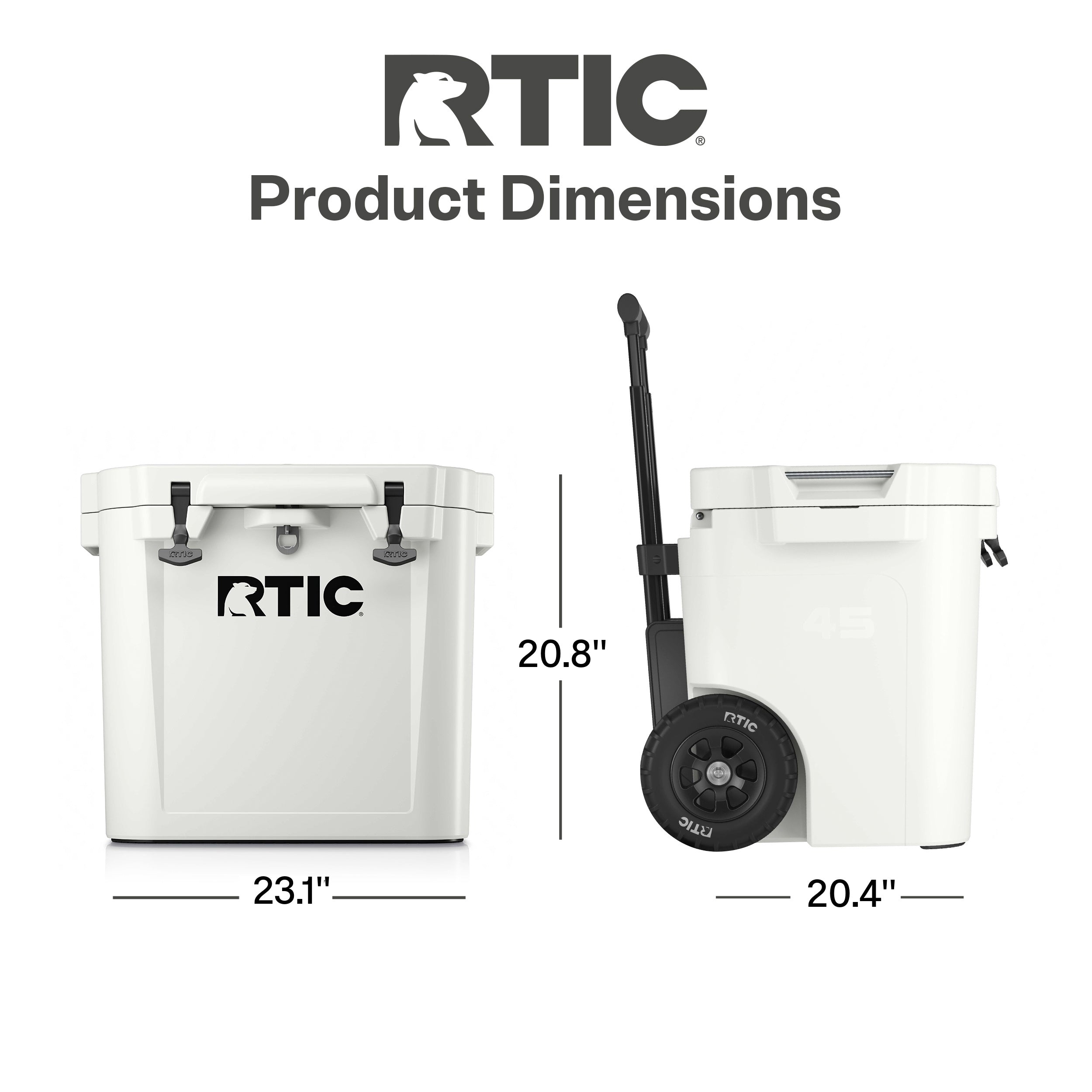 45 QT Ultra-Tough Wheeled Cooler (N5SU)