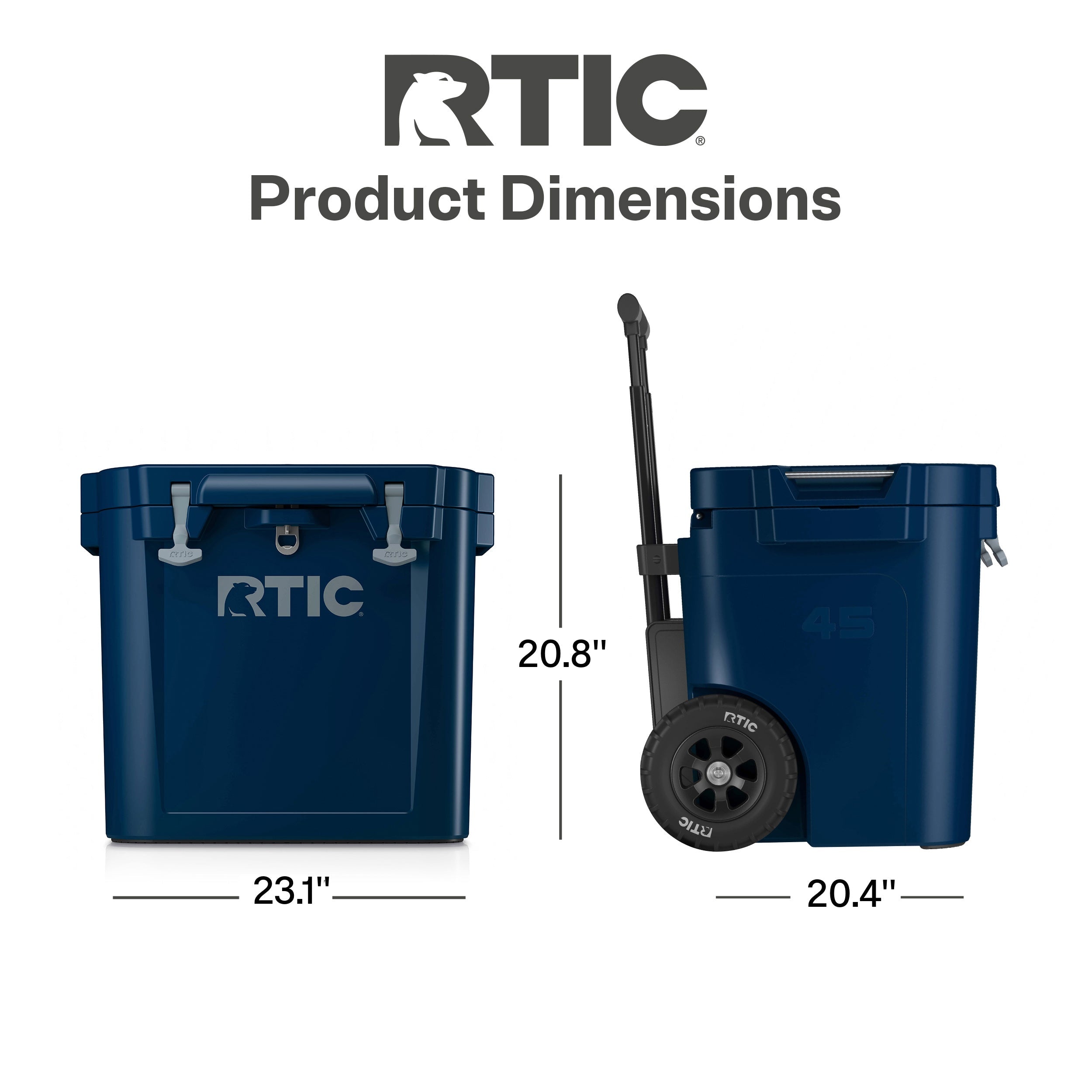 45 QT Ultra-Tough Wheeled Cooler (N5SU)