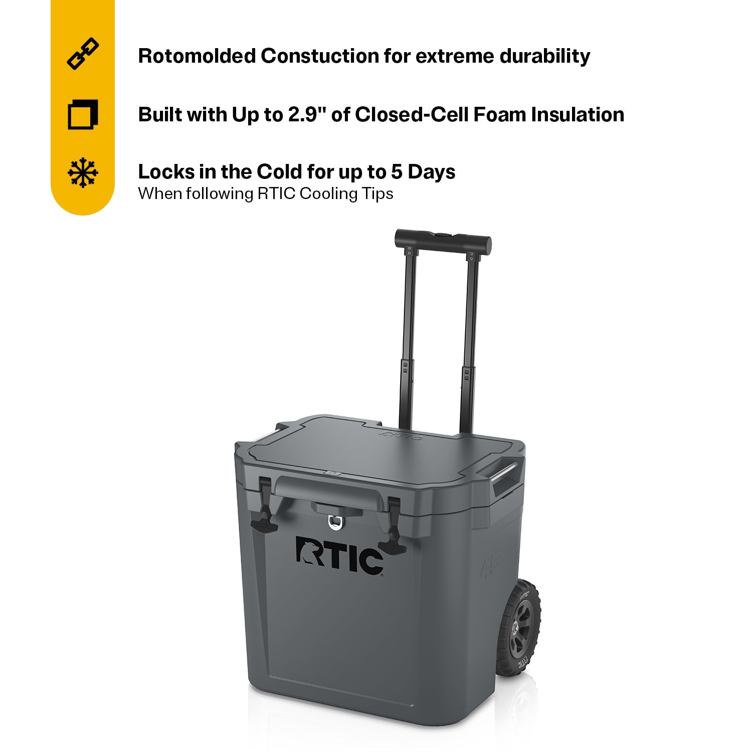45 QT Ultra-Tough Wheeled Cooler (N5SU)