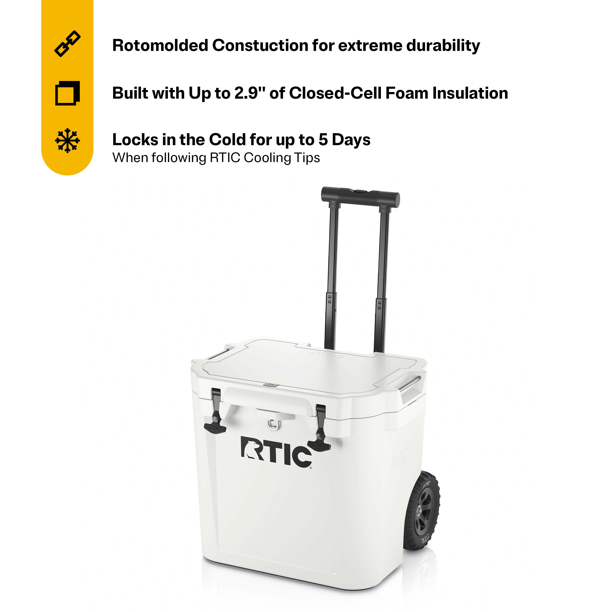 45 QT Ultra-Tough Wheeled Cooler (N5SU)